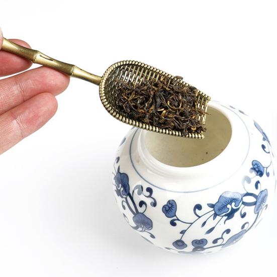 Useful Food Grade Rust-proof Sturdy Portable Chinese Kung Fu Tea Scoop Kitchen Supplies Tea Scoop