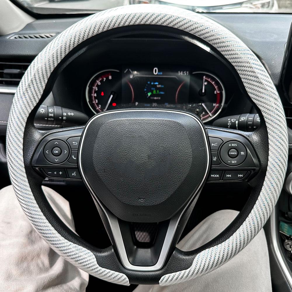 For Suzuki Steering Wheel Cover Carbon Fiber For Swift Vitara S-Cross Dzire Baleno Ertiga Alto Jimny Carry Car Accessories