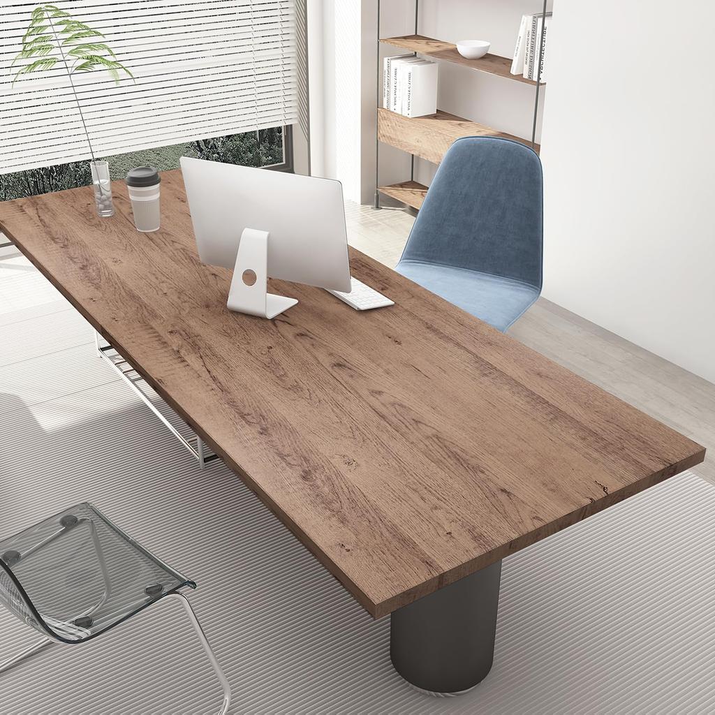 Boobest Width 80cm X Length 9m Remake Sheet Wood Grain Dark Brown Wallpaper Sticker Wood Grain Thick Waterproof Stain Resistant Oil Proof Heat