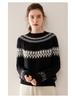 2024 A/W Cashmere Jacquard Knit Women's Loose Pullover Sweater