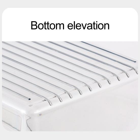 Ящик для хранения, компактный холодильник, кладовая, столешницы, кухонный прозрачный органайзер для хранения для домашнего использования