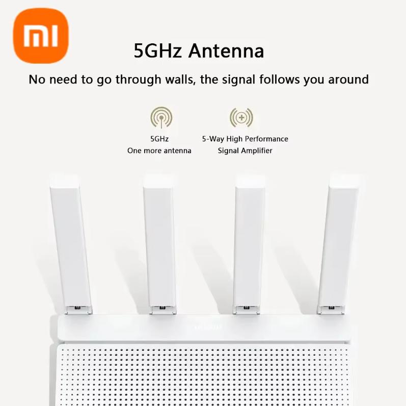 Xiaomi Маршрутизатор AX3000T 5G двухдиапазонный WiFi 6 для многоточечной сети 3000M беспроводная скорость агрегация нескольких широкополосных каналов маршрутизатор для умного дома