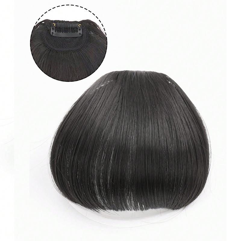 Synthetic Hair Bangs Clip Bangs Fake Bangs Hair Clip Easy Hair Extensions French Bangs Clip Bangs Daily Wear Curved Bangs