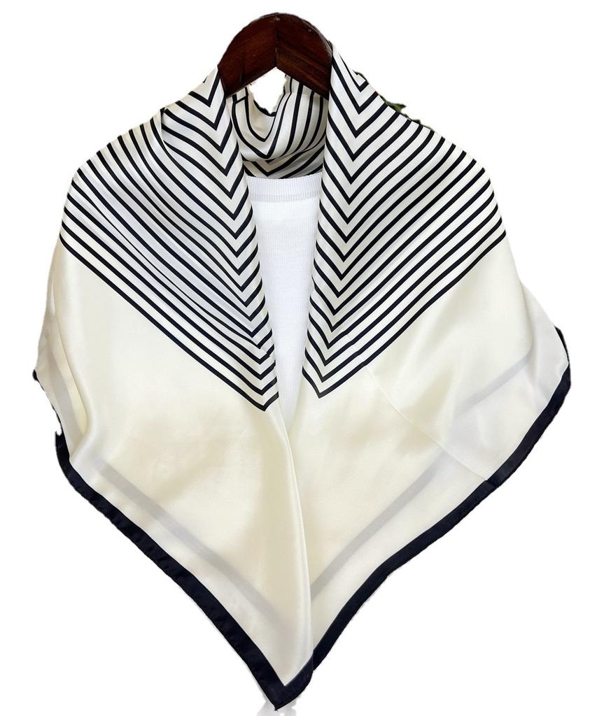 [Niche] Nordic Style Simple Temperament Small Square Scarf, Spring And Autumn Ins Small Silk Scarf, Professional Small Scarf