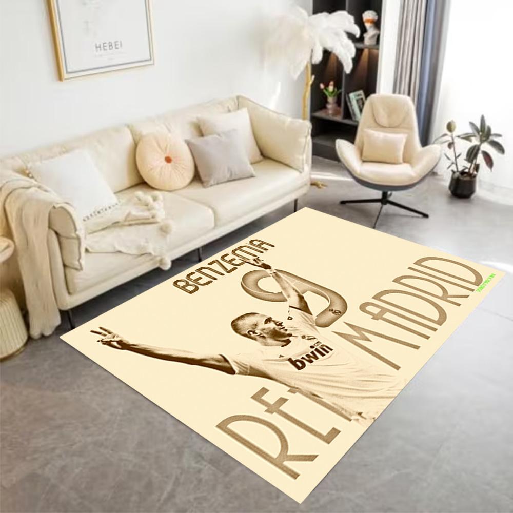 Benzema's Madrid Legacy Floor Rug Office Rug Suitable for Entryway Decorate room Outdoor Dining Room Anti-slip Rug Office home decor