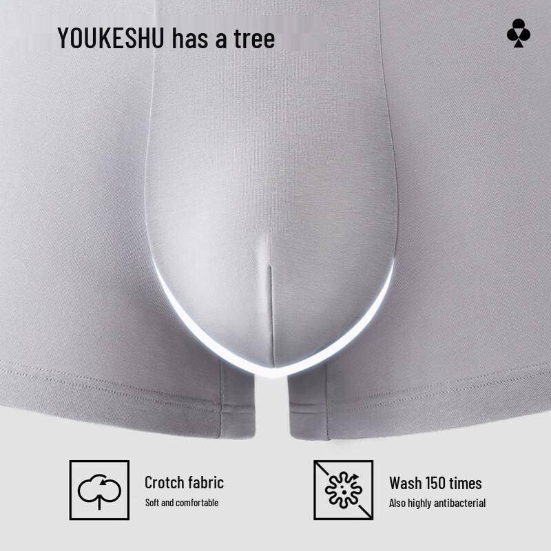 Мужские хлопковые антибактериальные боксеры-брифы Youkeshu
