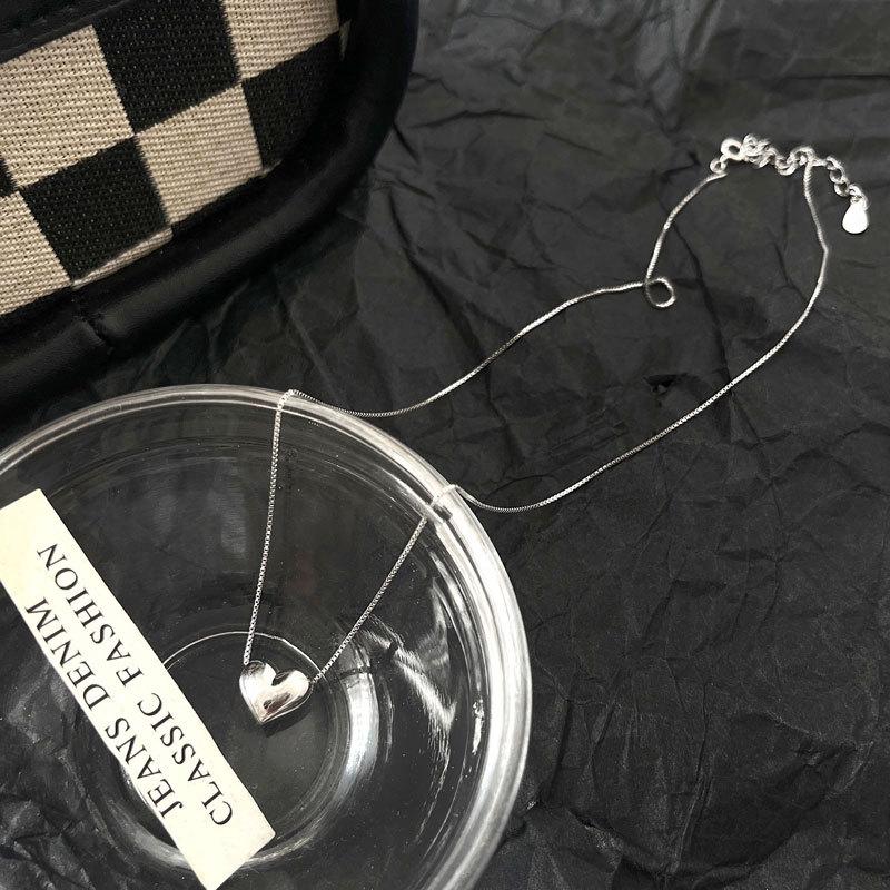 Ожерелье Love, цепочка для воротника в форме сердца Peach Heart, темперамент, крутой стиль, чувство дизайна, повседневный стиль для поездок на работу