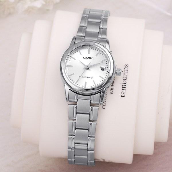 Casio Женский костюм Классические металлические часы