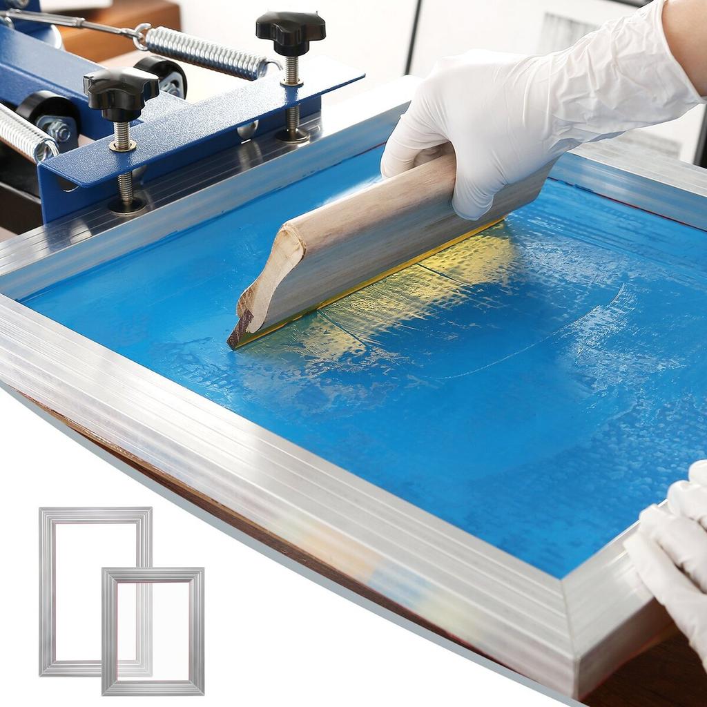 Screen Printing Kit Silk Screen Printing Frames 8x10/10x14in 110 Mesh 2pcs