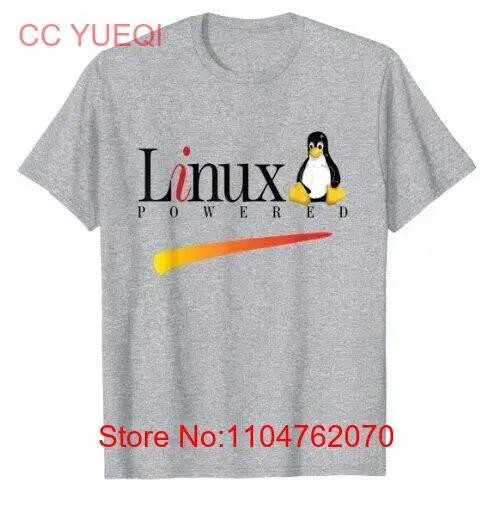 Футболка на базе Linux, смешной пингвин Tux, слоган и логотип, ОС с открытым исходным кодом, винтажная, слегка выстиранная, повседневная, мужская, уличная мода