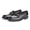 Summer New Horse Buckle Loafers Men'S Handmade Leather Retro British Men'S Leather Shoes One-Pedal Casual Single Shoes