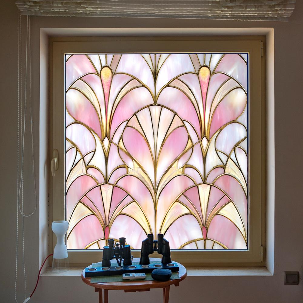 BL301-330 Цветная ПВХ Статическая Пленка для Окон - Без Клея Домашнее Украшение