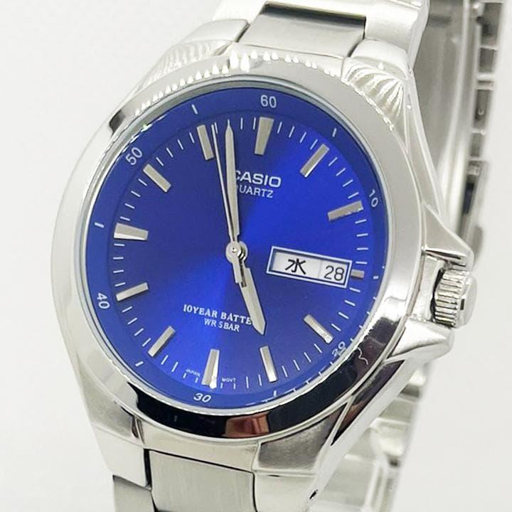 Б/у Casio CASIO АНАЛОГОВЫЕ КВАРЦЕВЫЕ Синие MTP-1228DJ (новый аккумулятор)