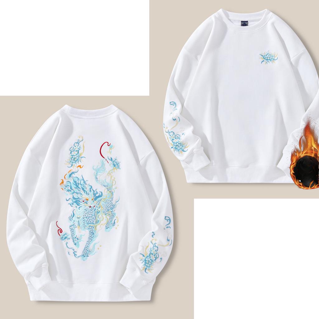 Толстовки мужские с круглым вырезом модные печатные толстовки с длинным рукавом свободные бархатные толстовки топы повседневные