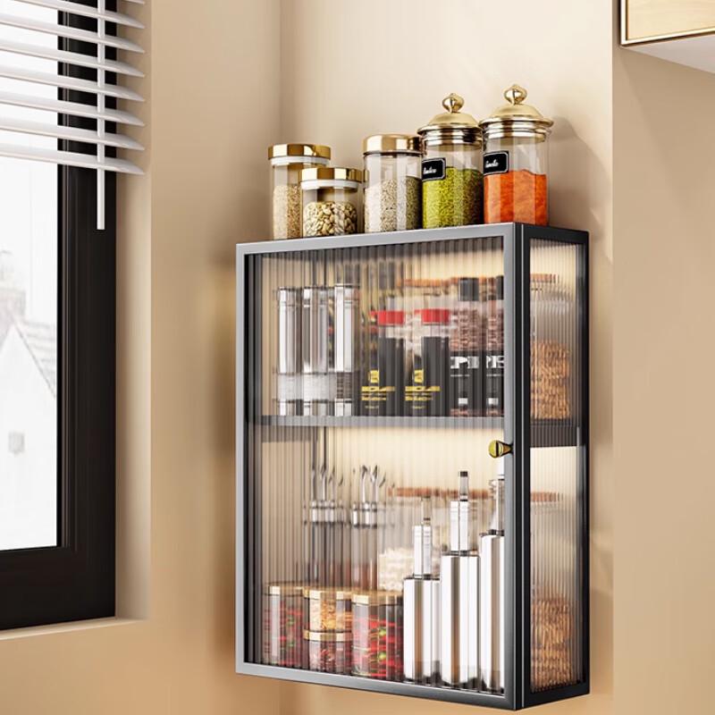 Пылезащитная настенная полка для хранения с дверцей