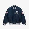 New Era Mlb New York Yankees Аутентичная стадионная куртка темно-синяя 14742064