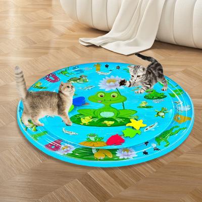 Коврик для игры с кошкой, утолщенный датчик воды, игровой коврик для домашних животных, охлаждающий коврик с датчиком воды, игрушка, интерактивный датчик воды для домашних животных