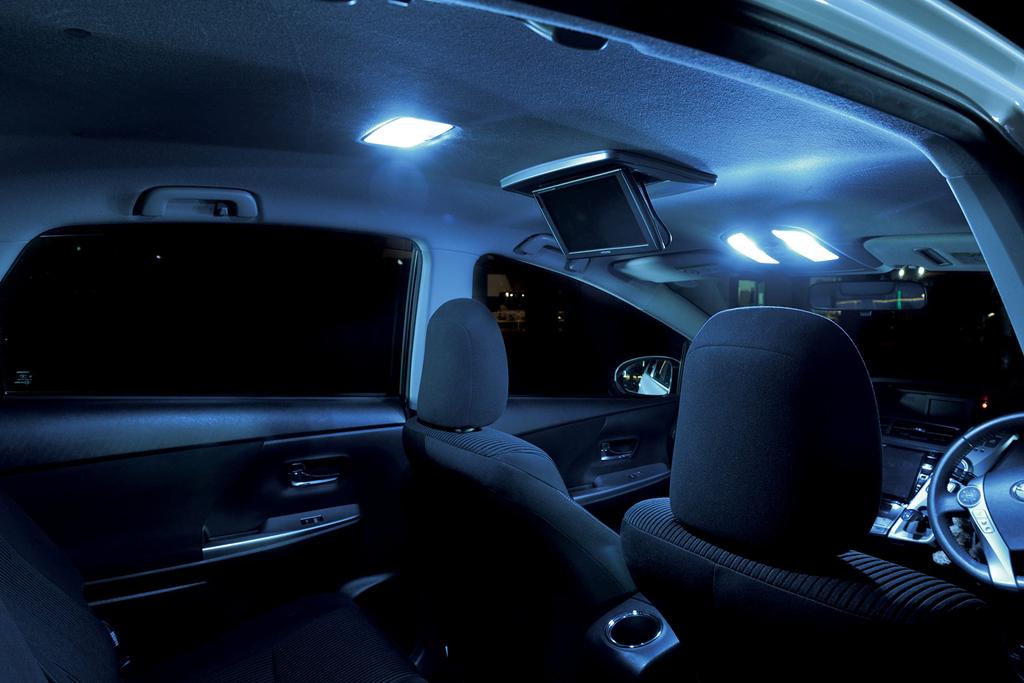 Nissei Industries COB J-240 P2960W POLARG LED Bulb for Car Interior Lights, 12 V,