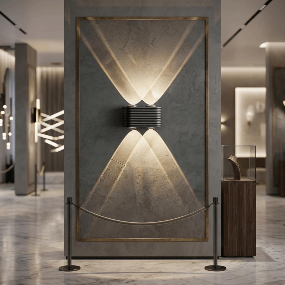 Warm Light LED Wall Sconce Minimalist Design Wash Wall Light Up and Down Light Indoor and Outdoor
