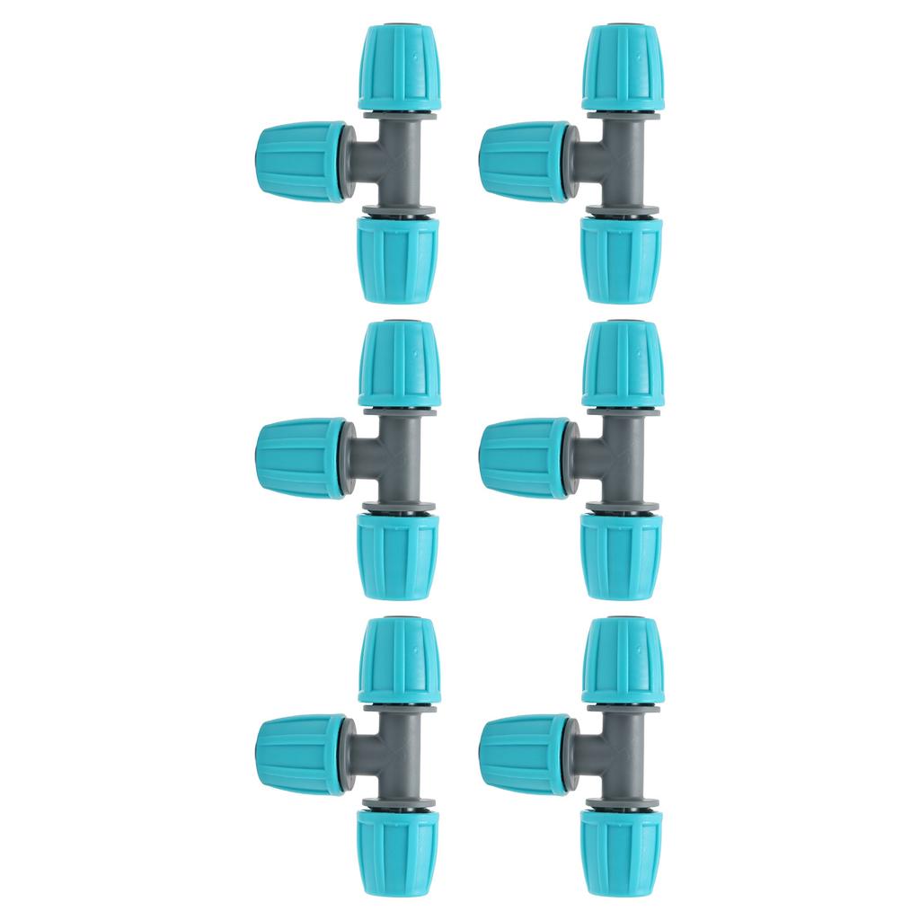 20 шт. 16 мм Тройник для труб ПЭ Тройник для ирригационных трубок для теплиц садов сельского хозяйства 9,3x6 см