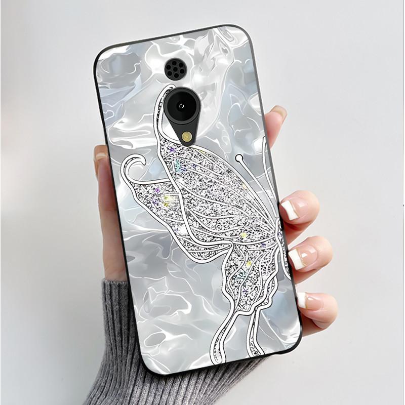 Печатный чехол для телефона Nokia 150 2G 2023 C2 C10 C20 Funda Coque Мягкий силикон Черный корпус Чехол Милый Цветок Мультяшный Корпус Capa