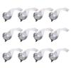 12 PCS Simulation Bird Silver Mini Birds for Home Decoration Garden Wedding Ornaments