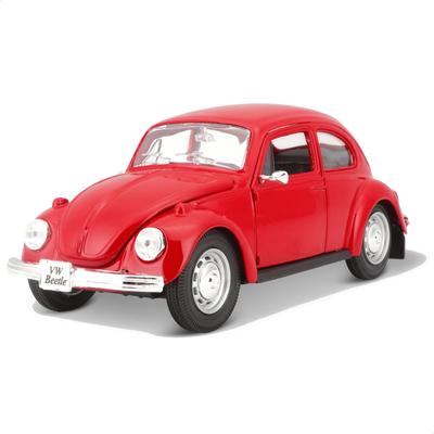 Модель автомобиля Volkswagen Beetle литая, масштаб 1/24, 31926, красный