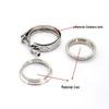 Universal Stainless Steel Car Exhaust Pipe Clamp with V-Type Buckle Flange – 304 Grade