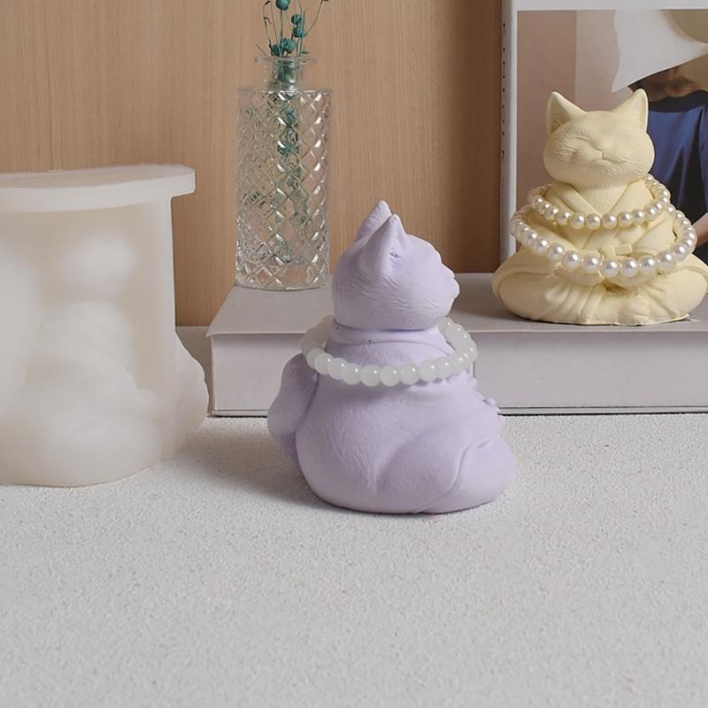 Статуэтка Животное Кошки Силиконовые Формы для Изготовления Свечей Мыла 3D Форма Животного Силиконовые Формы для Свечей для Эпоксидной Смолы