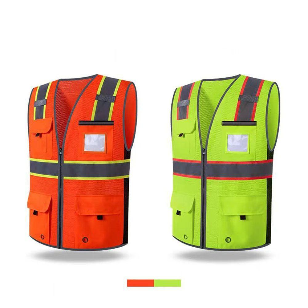 Breathable Traffic Waistcoat Wear Resistant Cycling Safe Jacket Reflective Safety Vest Workwear