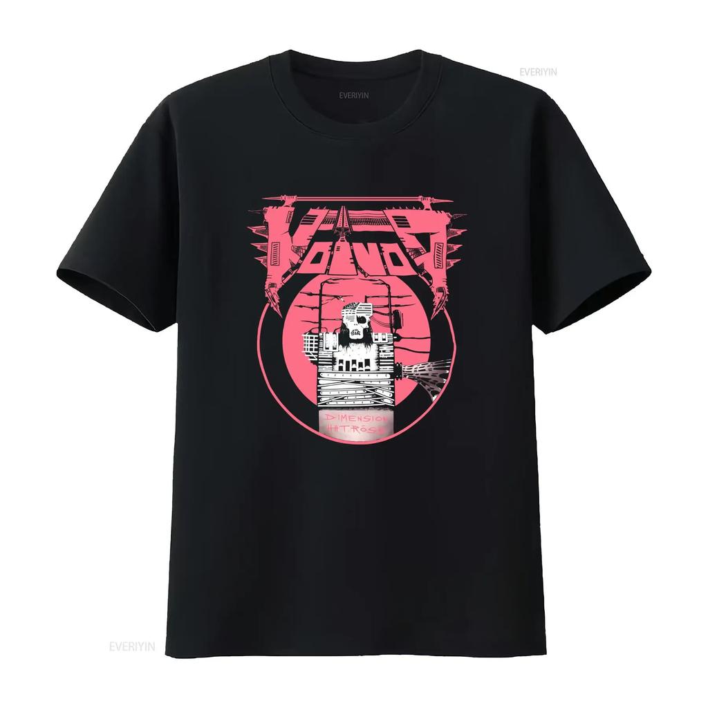 VOIVOD DIMENSION HATROSS Футболка Хлопок Черный для Размера S 5XL винтаж Стирка Дышащий модный уличный стиль Растягивающийся мужской Мягкий