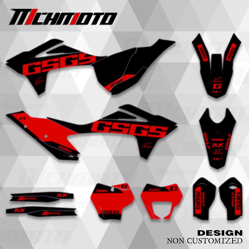 MCHMFG For Graphics Decals Sticker Kit Motorcycle Background For GASGAS GAS GAS MC EX EC 125 250 300 350 450