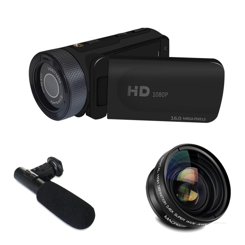 16MP Professional 1080P HD Camcorder Video Camera Night Vision  IPS HD Camera 18X Digital Zoom Camera With Mic 2.4 Inches