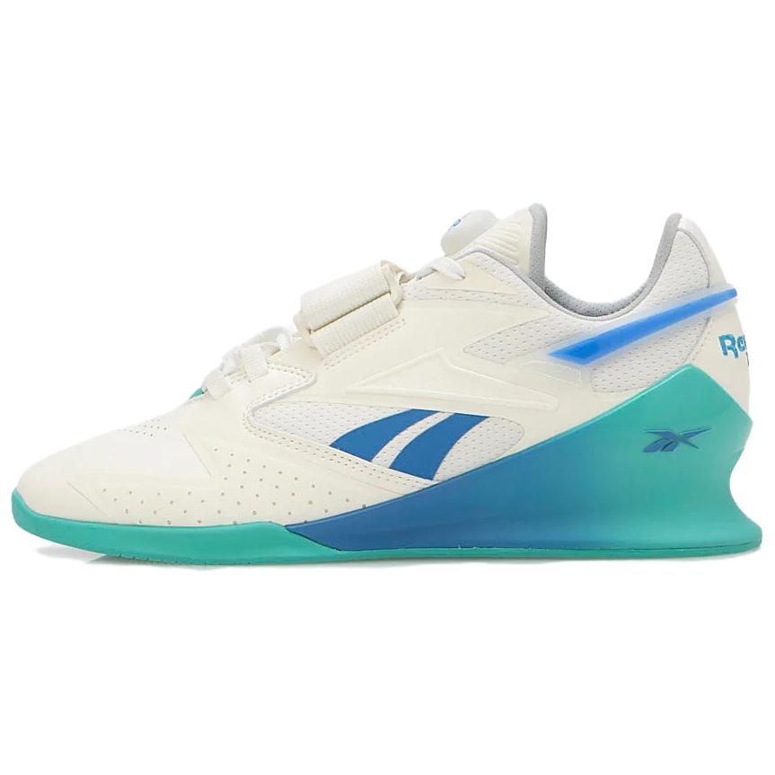 Reebok Legacy Lifter 3 Chalk Unleashed Green Blue Men Sneakers Cream Kinetic-Blue 100201520