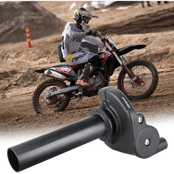Nibbi Motorcycle Throttle For Honda Yamaha Suzuki Kawasaki, High Sensitivity Short Stroke Light Control Handlebar For Motocross Dirt Bike Pit Bike