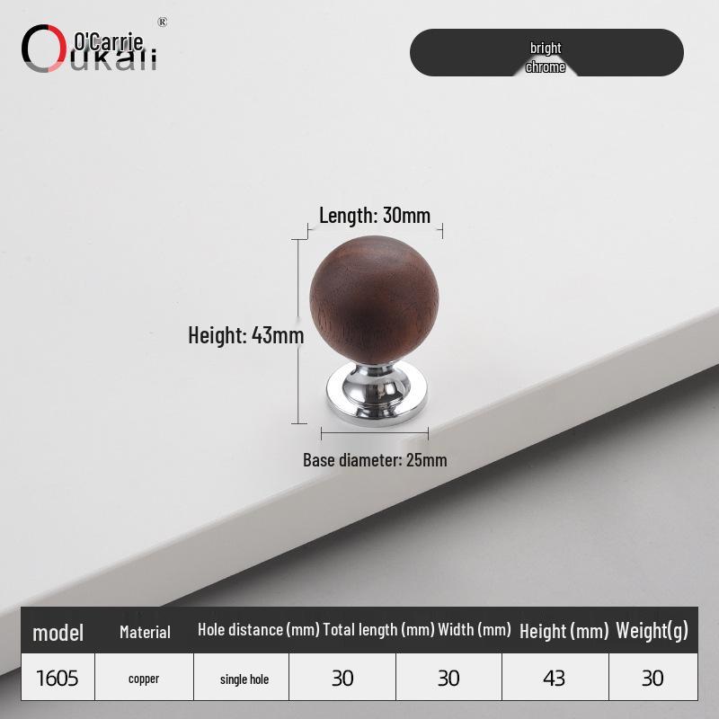 Красочная керамическая ручка для шкафов и ящиков - Круглая, одно отверстие