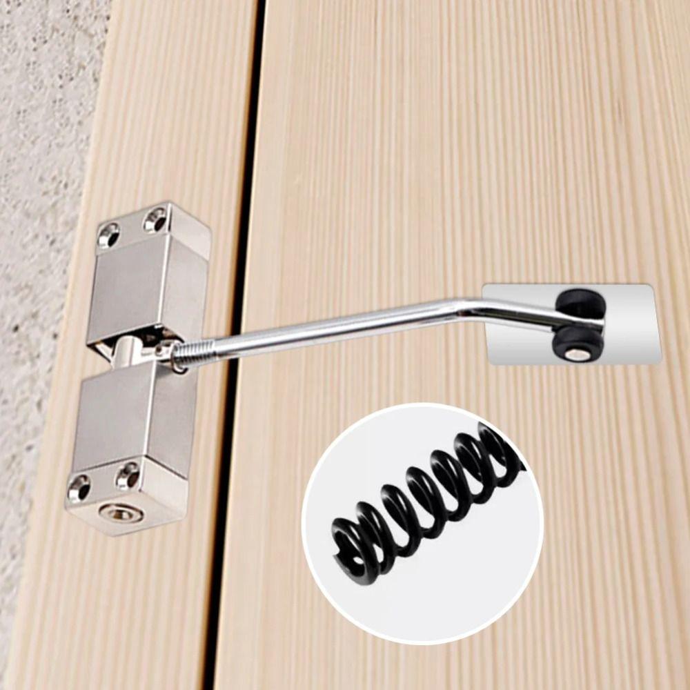 Aluminum Zinc Zinc Alloy Door Closing Hinge Safety Spring Door Closer Automatic Door Closer Furniture