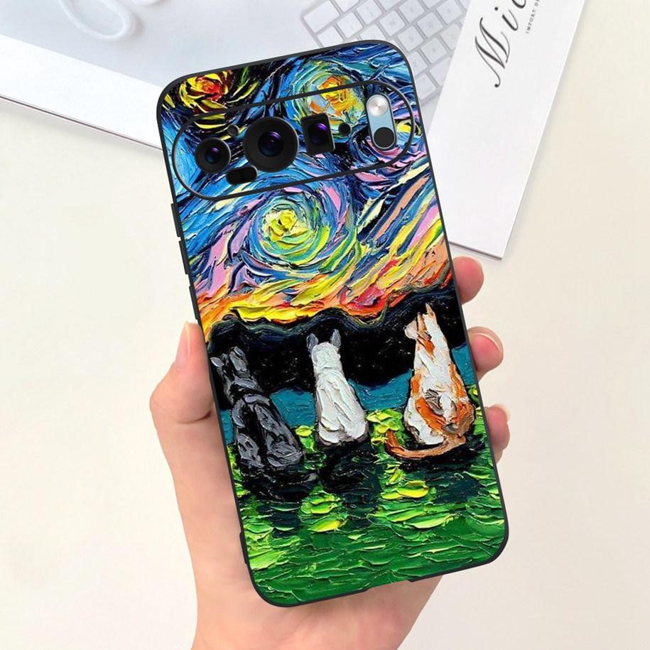 Для чехла Google Pixel 9 Pro Чехол для телефона Милый Астронавт Утка Корова Ударопрочный Силиконовый Мягкий Чехол Для Google Pixel 9 Pixel9 Оболочка
