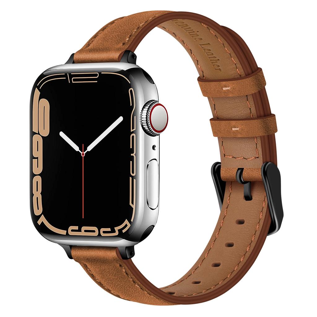 Ремешок из кожи для часов Apple Watch Band 38/40/41MM 42/44/45MM Браслет для iWatch 8 7 3 4 5 6 SE 49mm Smartwatch Аксессуары