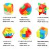 12 шт. 3D-головоломка Ключ Лубань Брелок Головоломка Игра Кубик Рубика Интеллектуальные Детские Образовательные Игрушки Для Детей Взрослых Антистресс