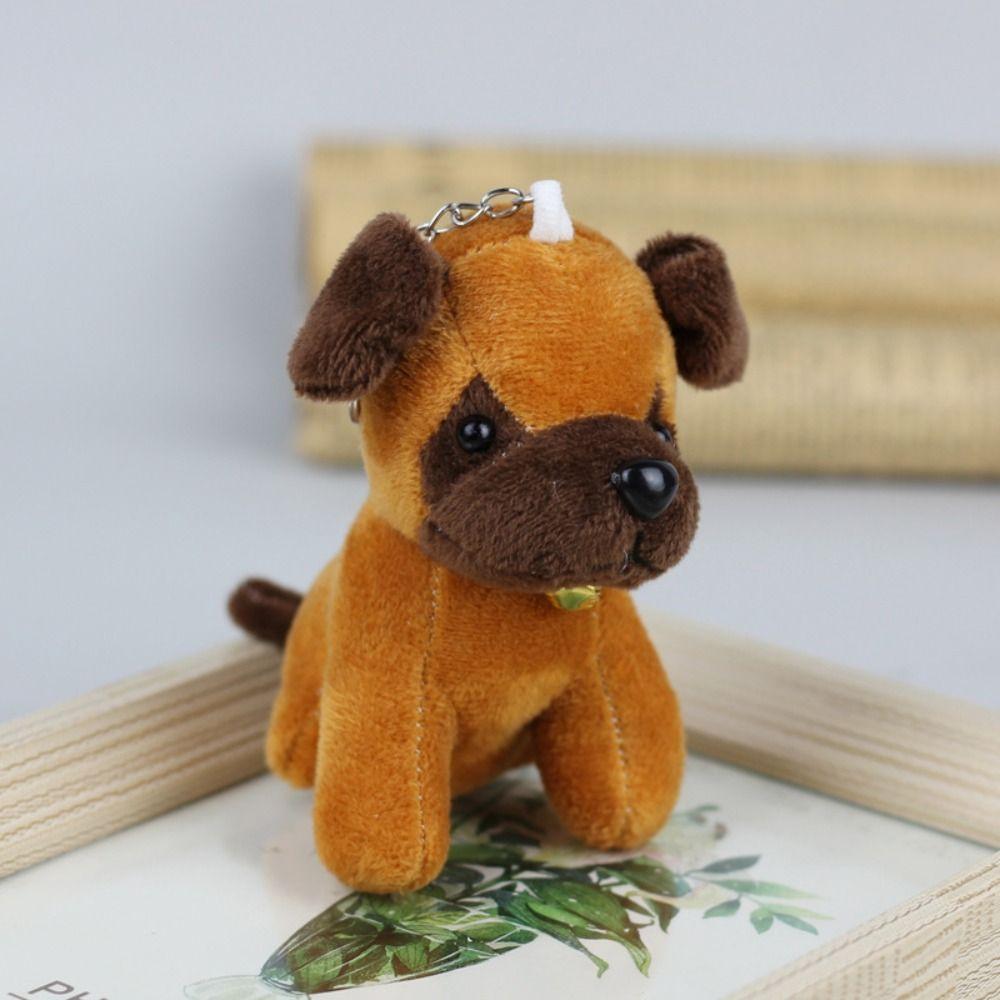 Cartoon Wolfhound Plush Toy Keychain Plush Doll Wolf Dog Stuffed Doll Key Ring Kid Gifts