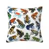 Seamless Pattern With Asian Tree Frogs Square Pillowcase Cushion Cover Pillow Case Throw Pillow Cover for Home Sofa Living Room