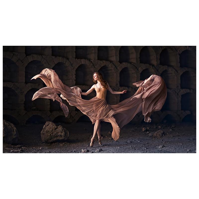 Элегантный Танец Современного Искусства Женщина Боди-Арт Картина Маслом Холст Картины Куадрос Фон Украшения Стены