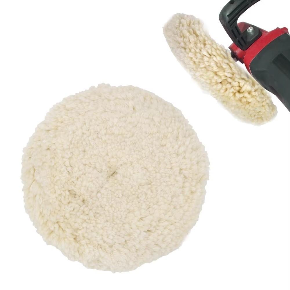 Hook & Loop Grip Wool Polishing Pad 7 Inch Polishing Machine Accessories For Vehicle