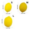 10Pcs/Pack Realistic Artificial Lemon Simulation Yellow Lemon Fruit for Kitchen Party Table Decoration Basket Display