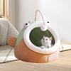 Палатка для кошачьей кровати, мягкая будка, товары для животных, успокаивающий домик для сна, полузакрытое гнездо для маленьких