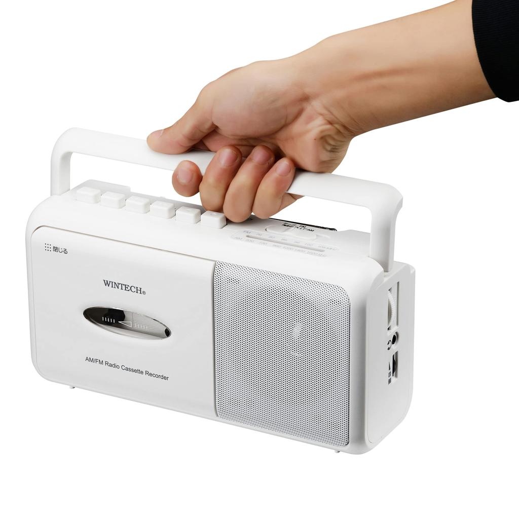 WINTECH Mono Radio Cassette Player White SCT-M110