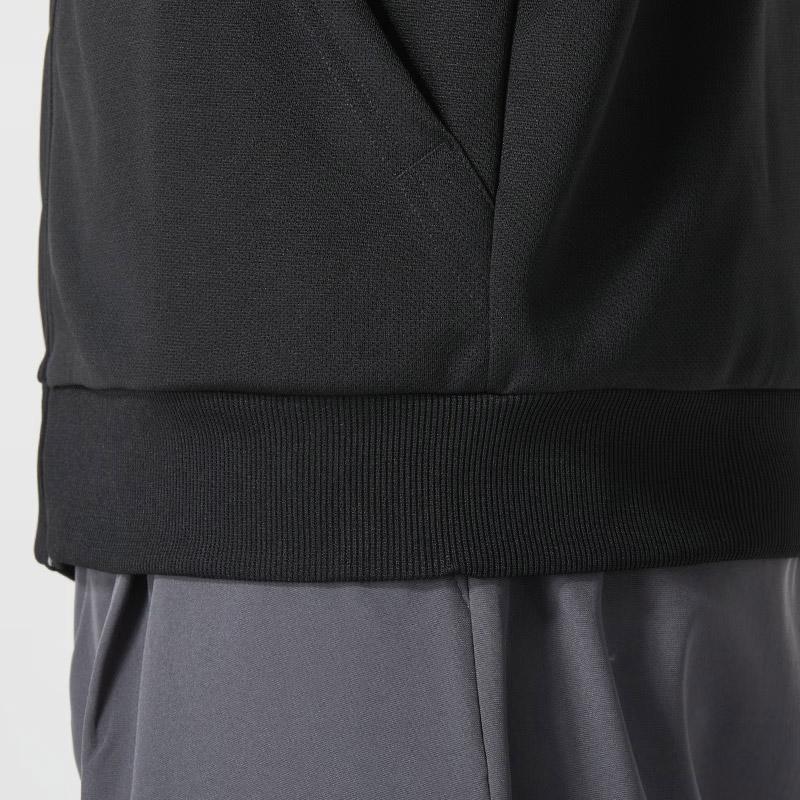 Under Armour Logo Knitted Jacket And Jogger Set With Stand Collar And Zipper Long Sleeve Men Activewear Black 23600304-001+23600704-001