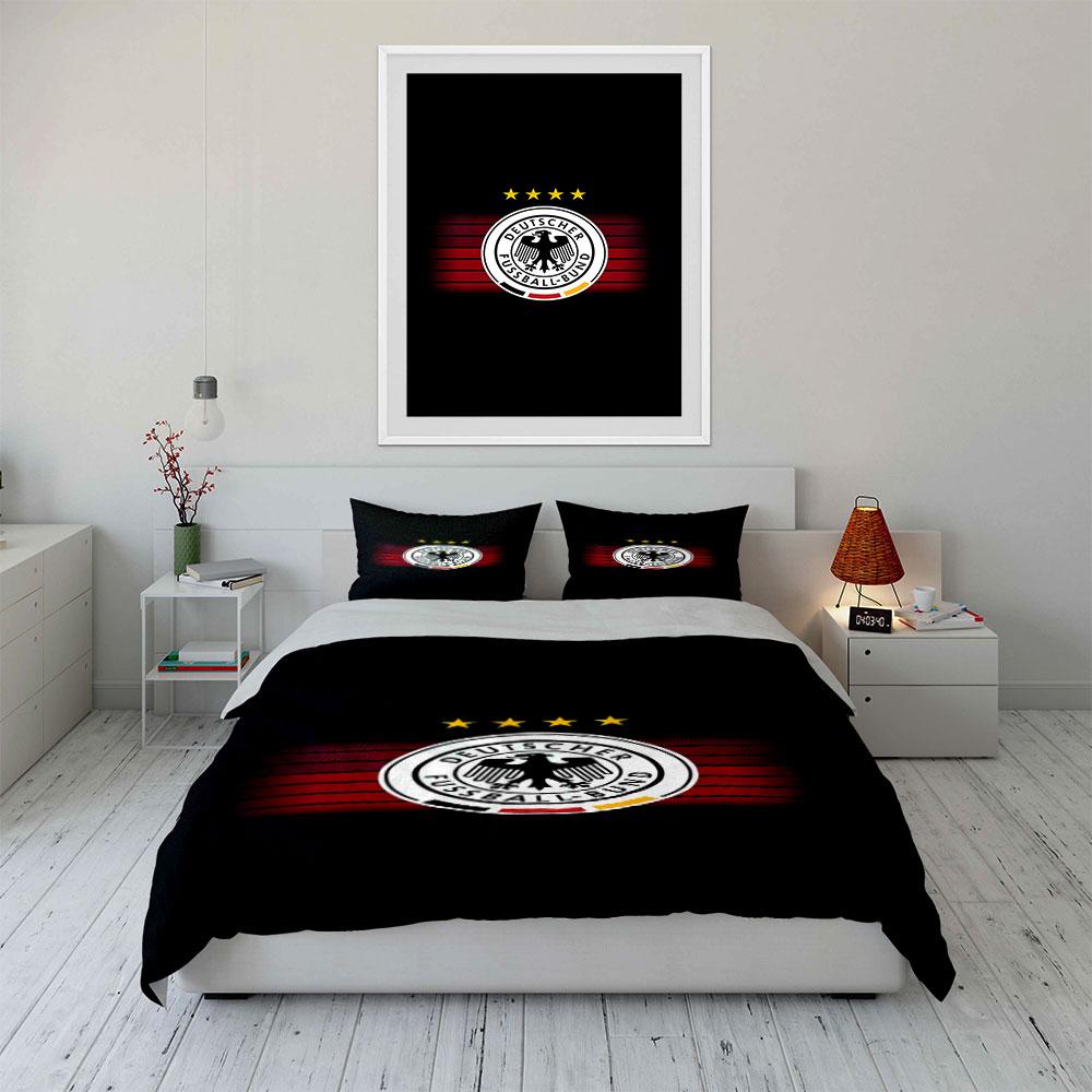 German Football Association emblem. Bedding sets Duvet cover sets Duvet covers Pillowcases(1 * Duvet Cover 2 * Pillowcases, without duvet insert)