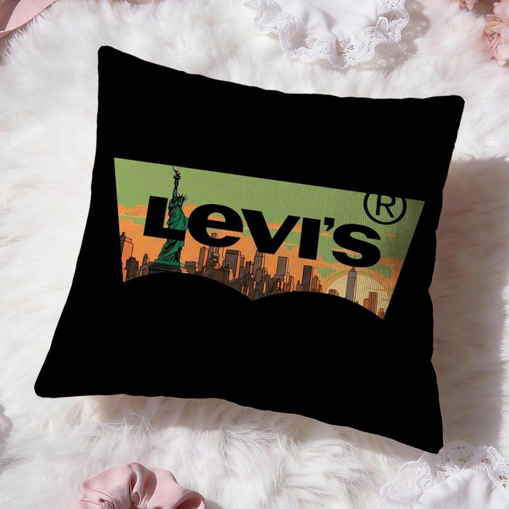 Luxury L-LevisS Cushion Cover Premium Comfort Reversible Pillow Cove -Two in One Design for Any Room & Car Interior